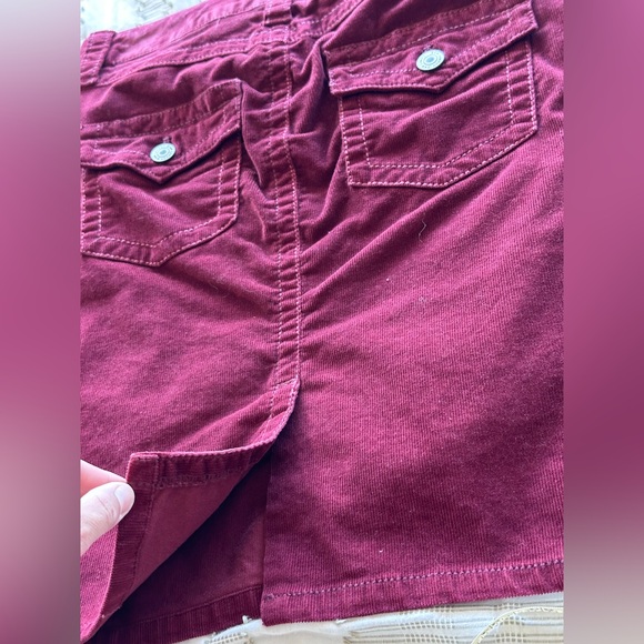 LONDONJEAN by Victoria Secret Burgundy Wine Corduroy Pencil Skirt Y2K era RARE - Picture 10 of 10